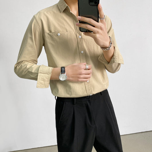 Camisa Casual de Manga Larga Estilo Maduro para Hombre - Elegancia y Confort - Image 6