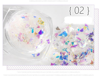 Stickers de Uñas con Papel Nácar Japonés - Botellas de 5g - Image 9