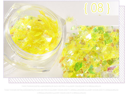 Stickers de Uñas con Papel Nácar Japonés - Botellas de 5g