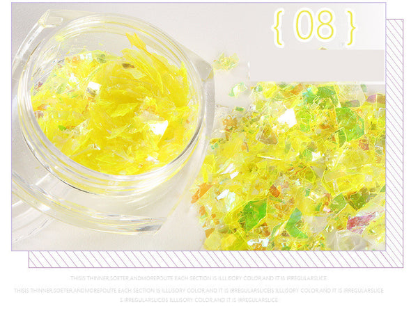 Stickers de Uñas con Papel Nácar Japonés - Botellas de 5g