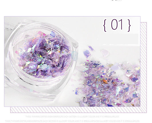 Stickers de Uñas con Papel Nácar Japonés - Botellas de 5g - Image 4