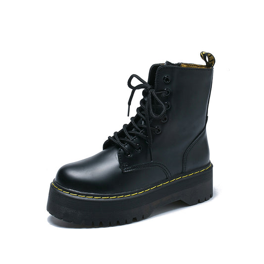 Botas Cortas Retro Respirable Punta Redonda