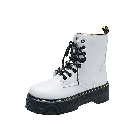 Botas Cortas Retro Respirable Punta Redonda
