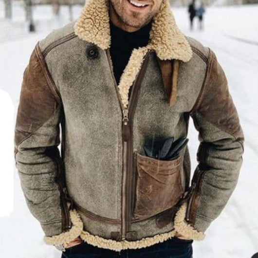Abrigo de Invierno para Hombre con Relleno de Lana de Cordero - Image 3