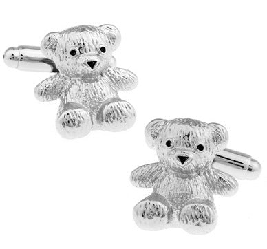 Gemelos de Oso en Plata para Hombre y Mujer - Image 3