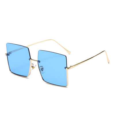 Gafas de Sol Semimontadura Diseño Cuadrado Metal Multicolor - Image 10
