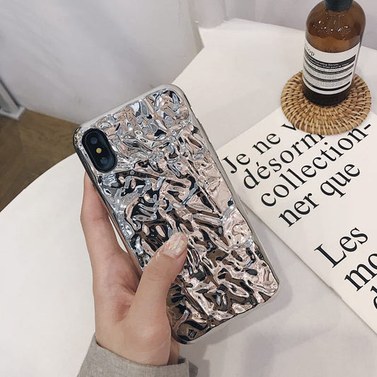 Funda Móvil Lentejuelas Foil Plateado Seal Sail Web Celebrity