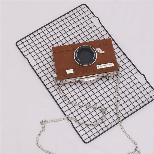 Bolso Bandolera Clutch con Diseño de Cámara en Ante - Estilo Único y Versátil - Image 28