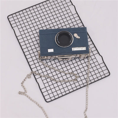 Bolso Bandolera Clutch con Diseño de Cámara en Ante - Estilo Único y Versátil - Image 26