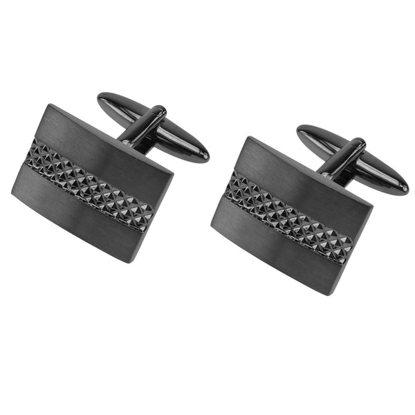 Gemelos de Cobre para Hombre - Diseño Cuadrado Francés