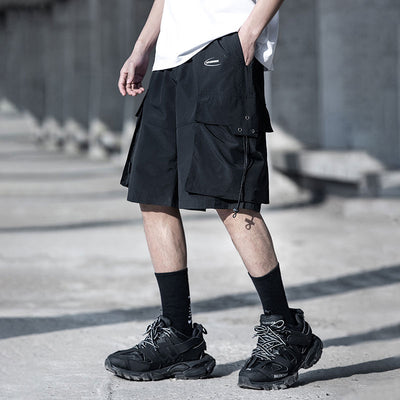 Pantalones Cortos Cargo Holgados de Cinco Bolsillos para Hombre - Image 7