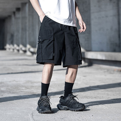 Pantalones Cortos Cargo Holgados de Cinco Bolsillos para Hombre - Image 5