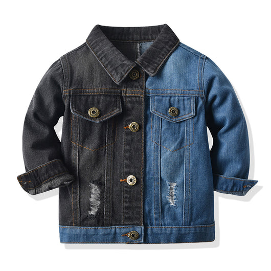 Chaqueta Denim Infantil con Cuello Solapa - Image 10
