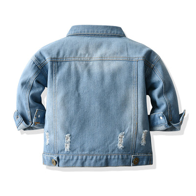 Chaqueta Denim Infantil con Cuello Solapa - Image 12