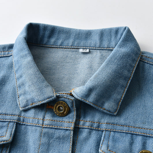 Chaqueta Denim Infantil con Cuello Solapa - Image 13