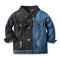 Chaqueta Denim Infantil con Cuello Solapa