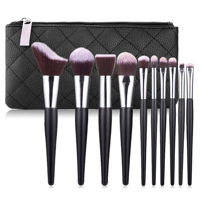 Set de 10 Brochas Onduladas para Maquillaje - Polvo, Rubor y Sombra - Image 9