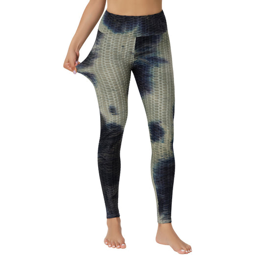 Pantalones Yoga Bubble Tie-Dye con Textura Jacquard - Image 5