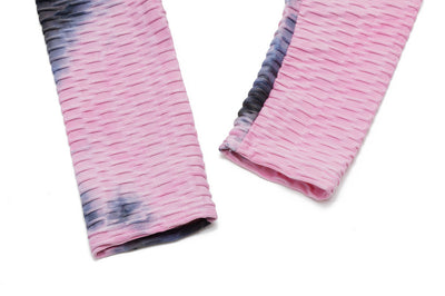 Pantalones Yoga Bubble Tie-Dye con Textura Jacquard - Image 9