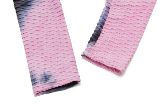 Pantalones Yoga Bubble Tie-Dye con Textura Jacquard - Image 9