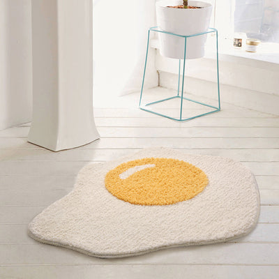 Tapete Absorbente Antideslizante Huevo Frito para Baño - Image 9