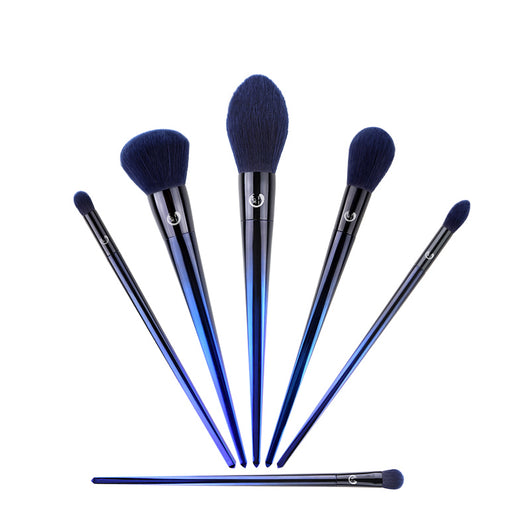 Set de Brochas de Maquillaje con Polvo Suelto, Rubor Brillante y Difuminador