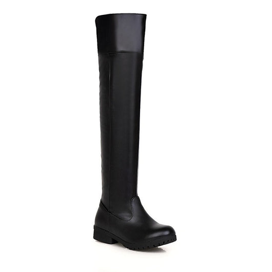Botas Altas Elásticas Mujer con Tacón Grueso - Image 12