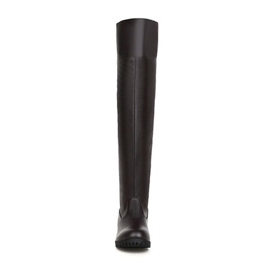 Botas Altas Elásticas Mujer con Tacón Grueso - Image 15