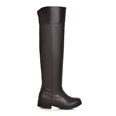Botas Altas Elásticas Mujer con Tacón Grueso - Image 3