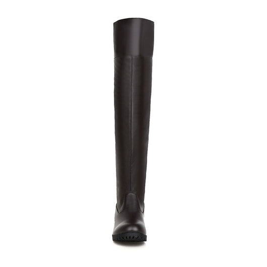 Botas Altas Elásticas Mujer con Tacón Grueso - Image 2