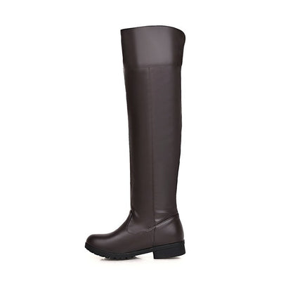 Botas Altas Elásticas Mujer con Tacón Grueso - Image 4