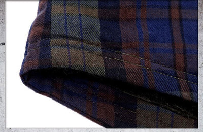 Camisa Acolchada a Cuadros con Capucha - Image 9