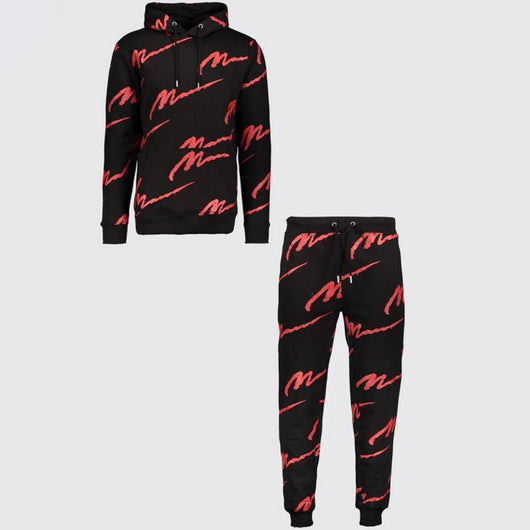 Traje Deportivo Casual con Capucha y Estampado para Hombre - Image 11