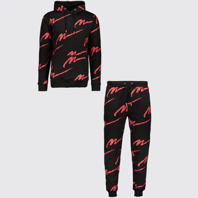 Traje Deportivo Casual con Capucha y Estampado para Hombre - Image 4