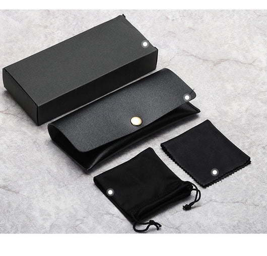 Estuche de Cuero para Gafas de Sol con Cordón Elástico Portátil - Image 7