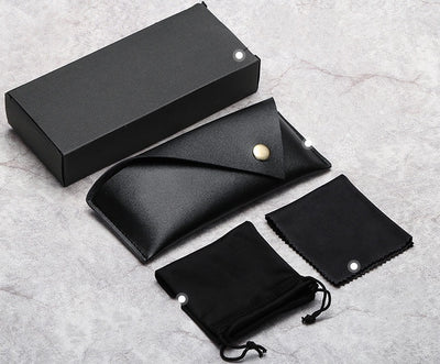 Estuche de Cuero para Gafas de Sol con Cordón Elástico Portátil - Image 9