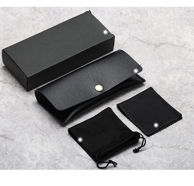 Estuche de Cuero para Gafas de Sol con Cordón Elástico Portátil - Image 4