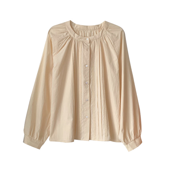 Blusa de Encaje con Mangas Farol y Pliegues - Image 11