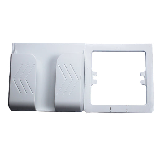 Enchufe de Pared Elegante Blanco con Detalles Dorado Champagne