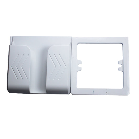 Enchufe de Pared Elegante Blanco con Detalles Dorado Champagne