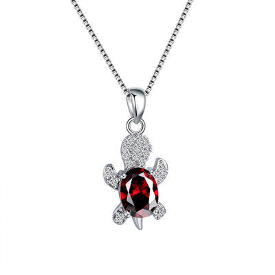 Collar de Tortuga con Turmalina Diamante Azul Verdoso - Image 11