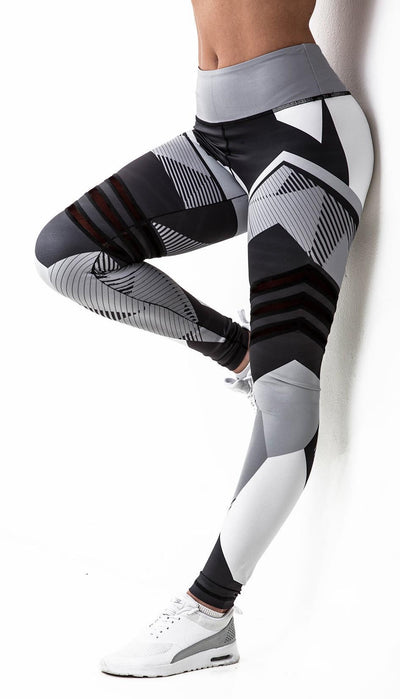 Leggings Yoga Levanta Glúteos con Estampado Geométrico - Image 9