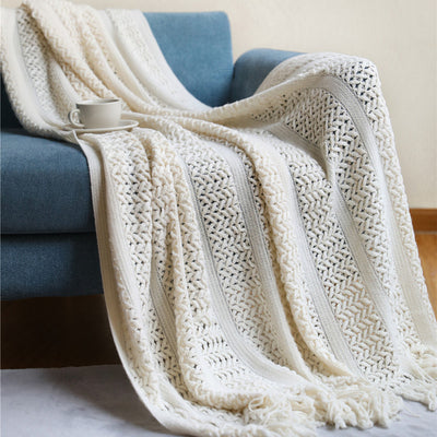 Manta de Punto Nórdica para Sofá, Cama y Decoración del Hogar - Image 12