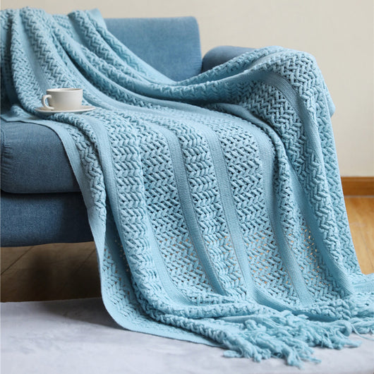 Manta de Punto Nórdica para Sofá, Cama y Decoración del Hogar - Image 13