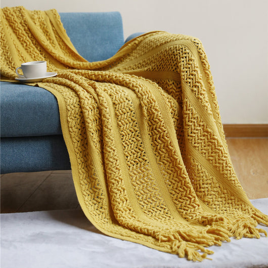 Manta de Punto Nórdica para Sofá, Cama y Decoración del Hogar - Image 2