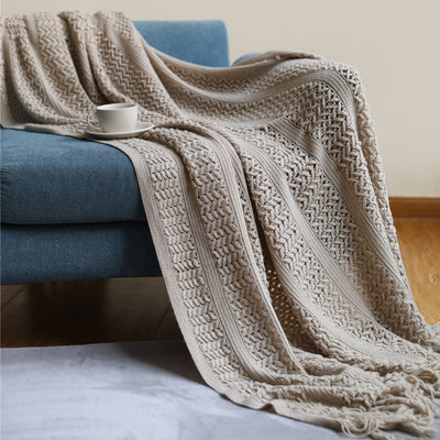 Manta de Punto Nórdica para Sofá, Cama y Decoración del Hogar - Image 7