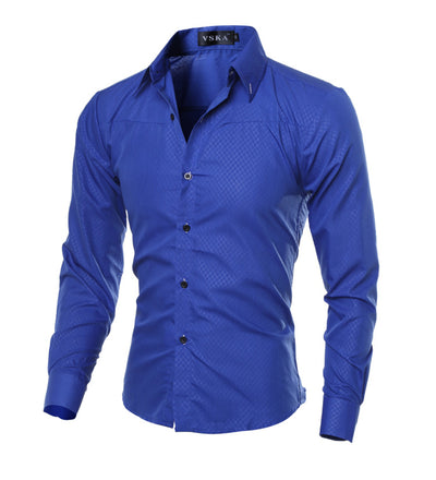 Camisas Ajustadas para Hombre con Diseño de Cuadros y Rayas Premium - Image 6