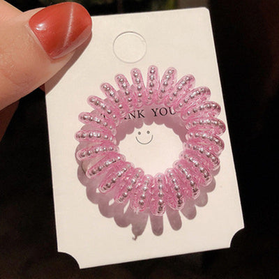 Pulsera Elástica para Cabello con Estuche de Cuero - Organizador de Coletas - Image 20