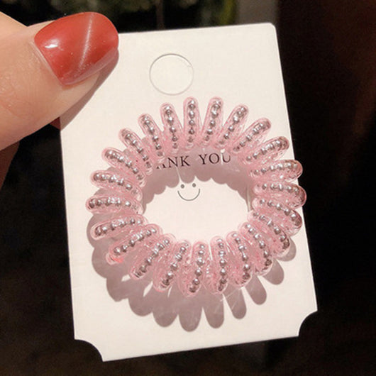 Pulsera Elástica para Cabello con Estuche de Cuero - Organizador de Coletas - Image 3