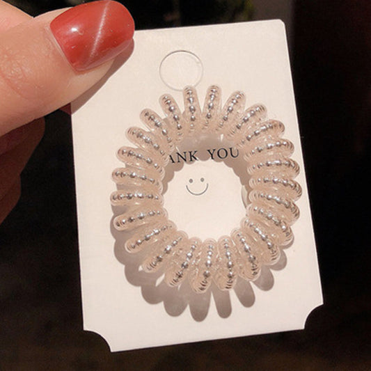 Pulsera Elástica para Cabello con Estuche de Cuero - Organizador de Coletas - Image 2
